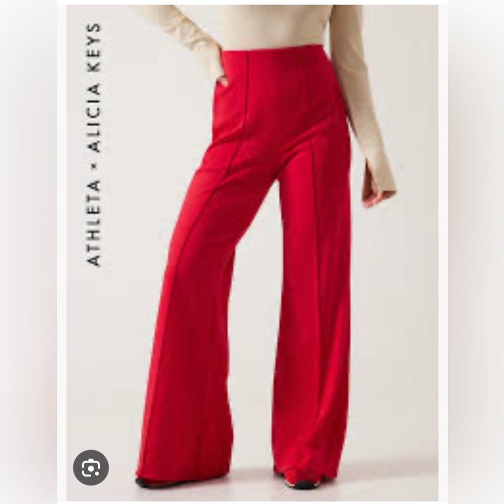 Athleta x Alicia Keys Limitless Red Pants